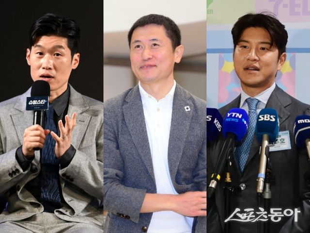 유승민 전 IOC 선수위원의 대한체육회장 당선은 축구계에도 적잖은 시사점을 남긴다. 박지성, 이영표, 박주호(왼쪽부터) 등 젊고 참신한 인재들의 용기 있는 선거 도전이 필요하다는 목소리가 높다. 스포츠동아DB