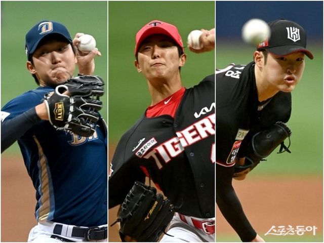 NC 구창모, KIA 이의리, KT 배제성(왼쪽부터). 스포츠동아DB