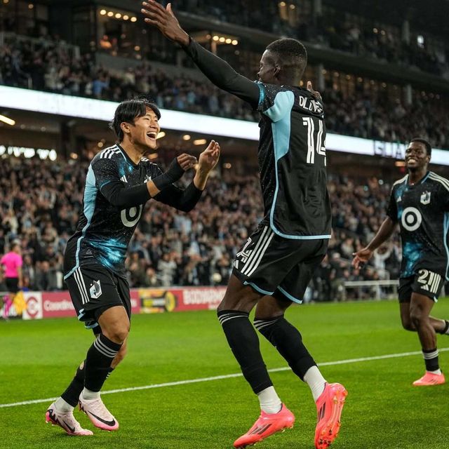 미네소타에서 뛰고 있는 정상빈(왼쪽)의 뒤를 이어 광주 정호연의 미국 MLS 진출도 임박했다. 사진출처｜미네소타 유나이티드 SNS