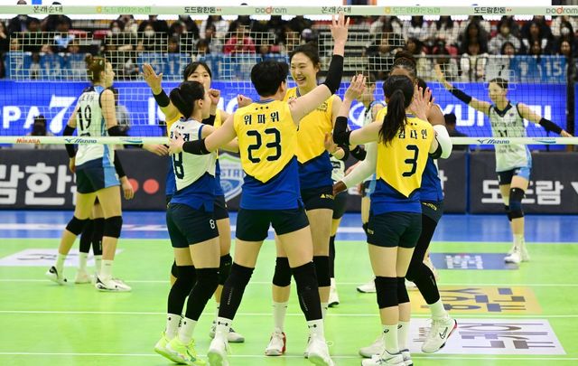 현대건설은 정관장~흥국생명과 운명의 2연전을 앞두고 있다. 사진제공 ｜ KOVO