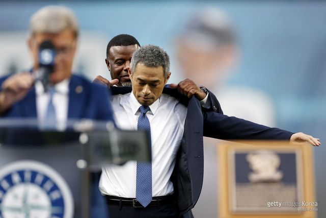 켄 그리피 주니어-스즈키 이치로. 사진=게티이미지코리아