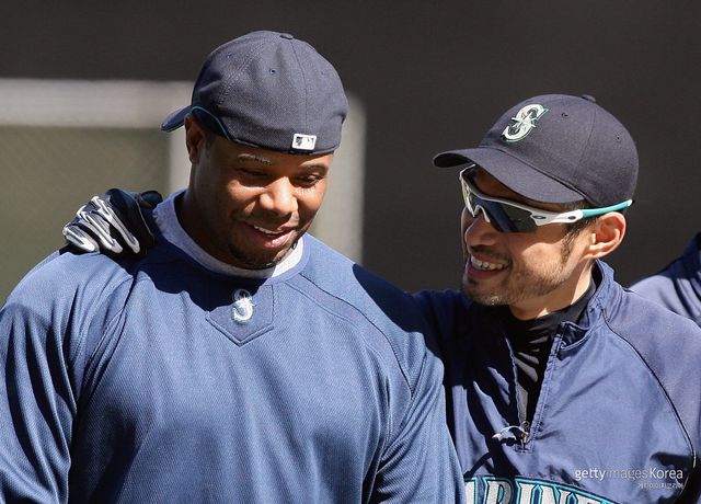 켄 그리피 주니어-스즈키 이치로. 사진=게티이미지코리아