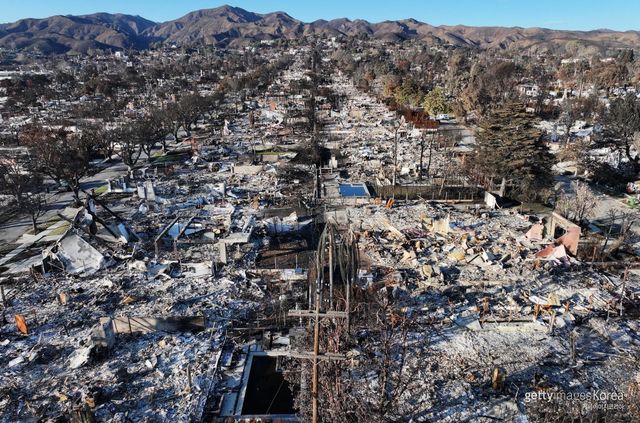 미국 LA 산불 피해. 사진=게티이미지코리아