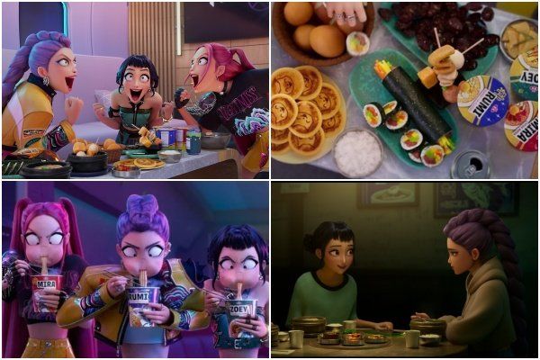 ‘케이팝 데몬 헌터스’ 속 케이 푸드, 사진제공｜넷플릭스