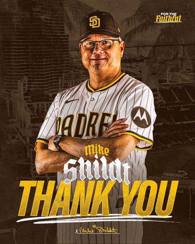 마이크 쉴트 감독 은퇴. 사진=샌디에이고 파드리스 SNS