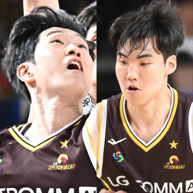 LG 한상혁(사진 왼쪽), 최형찬(사진 오른쪽)은 각각 양준석, 유기상의 뒤를 받쳐줘야 할 백업 멤버로 평가받고 있다. 사진제공｜KBL