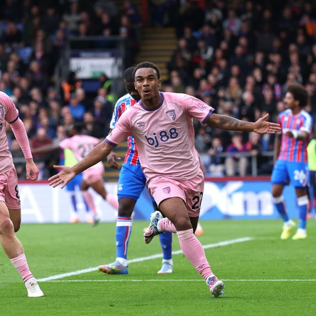 본머스 공격수 엘리 주니오르 크라우피가 19일(한국시간) 셀허스트파크에서 끝난 크리스털 팰리스전에서 골을 기록한 뒤 기뻐하고 있다. 사진출처｜본머스 페이스북