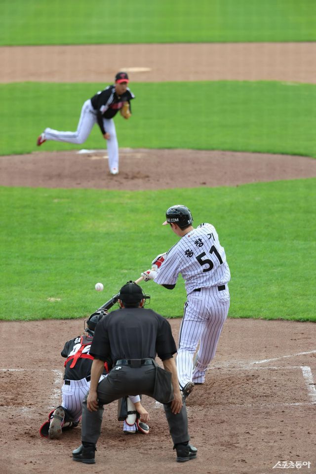 LG가 19일 LG챔피언스파크에서 열린 청백전을 끝으로 이천 합숙 훈련 일정을 마무리했다. 사진제공｜LG 트윈스