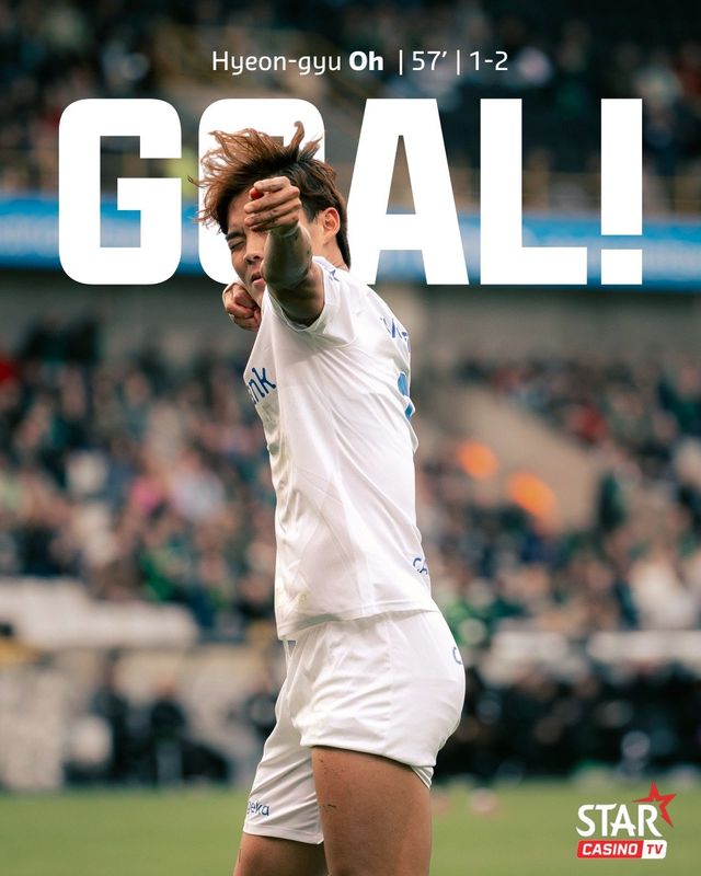 오현규는 20일(한국시간) 벨기에 브뤼헤의 얀 브레이델 스타디움에서&nbsp;끝난&nbsp;2025~2026시즌 벨기에 프로리그 11라운드 세르클러 브뤼헤와의 원정경기에서 1골·1도움을 기록했다. 사진출처｜헹크 페이스북