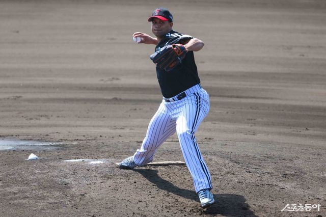 LG 요니 치리노스는 3년 만의 포스트시즌을 앞두고 있다. 사진제공｜LG 트윈스
