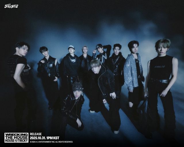 싸이커스(xikers)가 미니 6집 ‘HOUSE OF TRICKY : WRECKING THE HOUSE’의 마지막 콘셉트 포스터를 공개하며 컴백 열기를 끌어올렸다. 사진제공 | KQ 엔터테인먼트