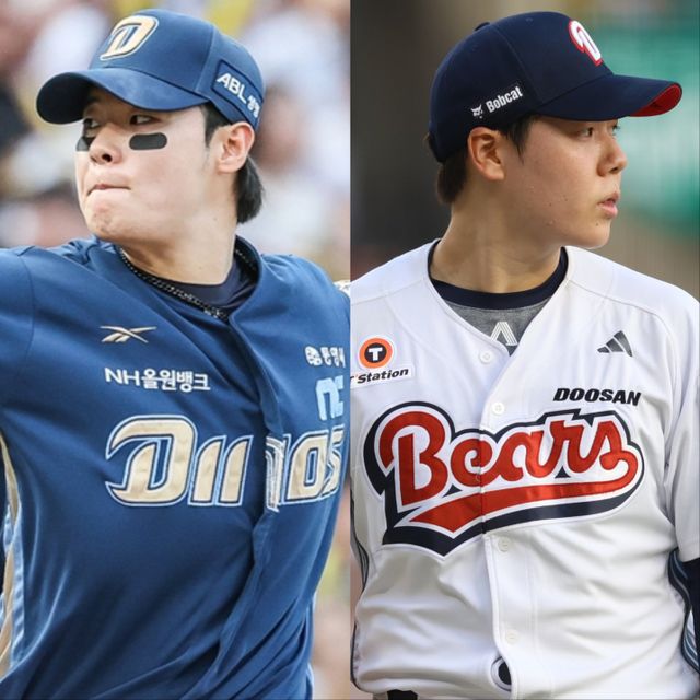 좌완투수 NC 김영규(왼쪽), 두산 최승용은 부상으로 대표팀에서 하차한다. 다음 시즌에 영향을 미칠 수준의 심각한 부상은 아니다. 사진제공｜NC 다이노스·두산 베어스