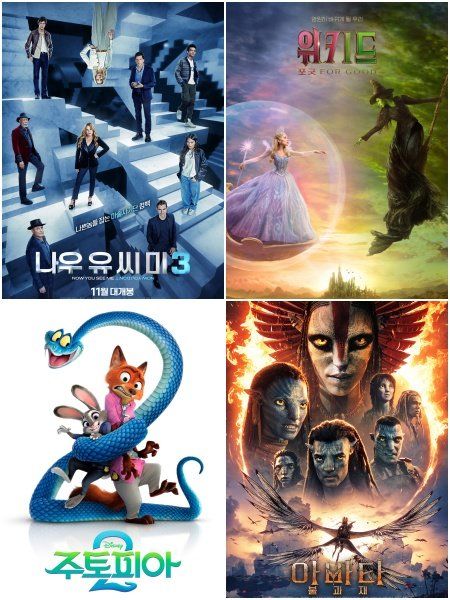 사진제공｜롯데엔터테인먼트·유니버설픽쳐스·월트디즈니컴퍼니 코리아