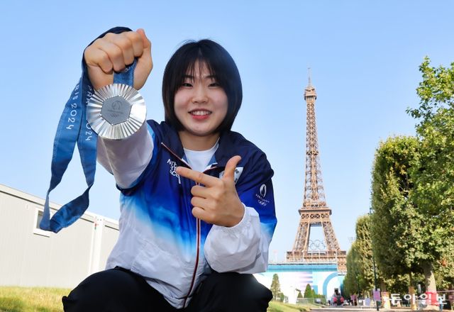 2024파리올림픽 유도 여자 57kg급에서 은메달을 따낸 허미미. 스포츠동아DB