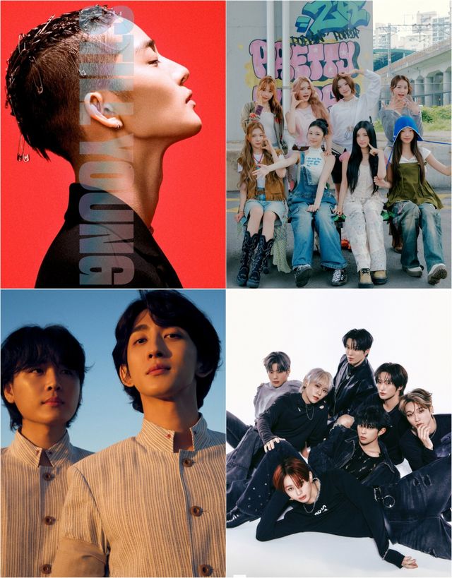 배진영-하츠투하츠-다크비-잔나비(왼쪽 위부터 시계방향)