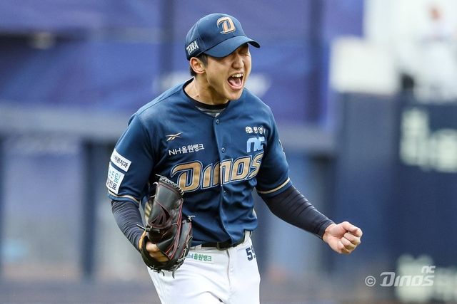 NC 구창모는 6일 대구 삼성과 2025 PS WC 1차전에서 선발등판해 6이닝 1실점을 기록했다. 팀은 구창모의 활약에 힘입어 WC를 2차전으로 끌고갔다. 사진제공｜NC 다이노스