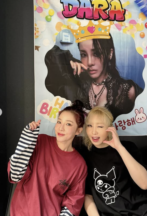 산다라박 소셜 캡처