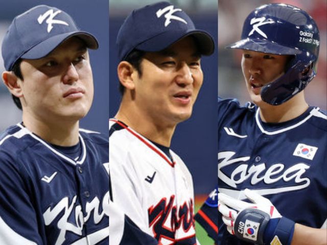 2026 WBC 안방마님을 두고 경쟁하고 있는 LG 박동원·한화 최재훈·SSG 조형우(왼쪽부터).｜뉴시스