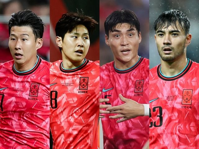 11월 A매치를 앞둔 축구국가대표팀은 선수들의 멀티 포지셔닝 능력을 극대화해야 한다. 공격에선 손흥민과 이강인, 중원에선 박진섭과 옌스 카스트로프(왼쪽부터) 등 여러 역할을 수행할 수 있는 선수들은 대표팀에 찾아올 변수에 대처하는 데 큰 도움이 된다. 사진제공｜대한축구협회