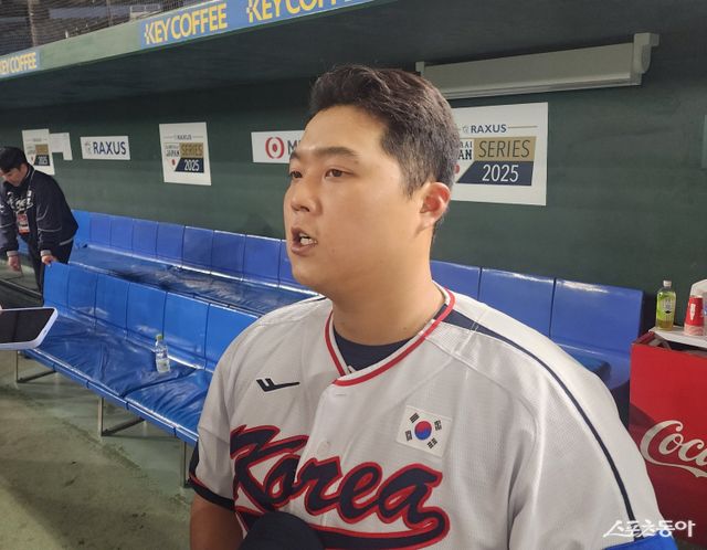 한동희는 2군에서 상무 소속으로 기량을 갈고닦았다. 2군에서 준비한 걸 국제경기에서 증명하겠다는 각오다. 도쿄｜박정현 기자