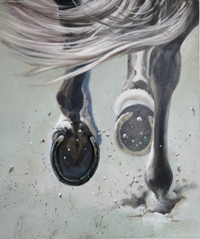 김현주 작가의 습보1(53X45.5㎝,oil on canvas 2024).