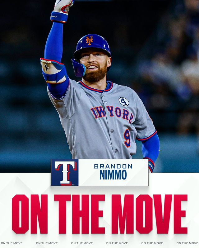 텍사스 레인저스로 향하는 브랜든 니모. 사진=메이저리그 공식 SNS