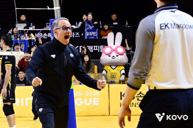 마우리시오 파에스 우리카드 감독. 사진제공｜KOVO