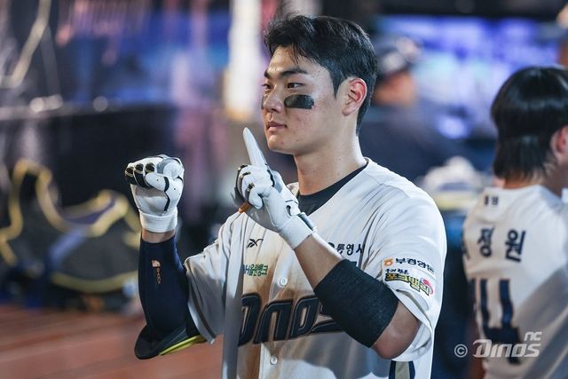 NC 김주원은 2025시즌 최고의 한 해를 보냈다. 특히 공격과 주루에서 성장하며 MLB 진출에 대한 꿈을 키웠다. 사진제공｜NC 다이노스