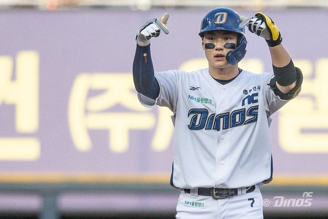 NC 김주원은 2025시즌 최고의 한 해를 보냈다. 특히 공격과 주루에서 성장하며 MLB 진출에 대한 꿈을 키웠다. 사진제공｜NC 다이노스