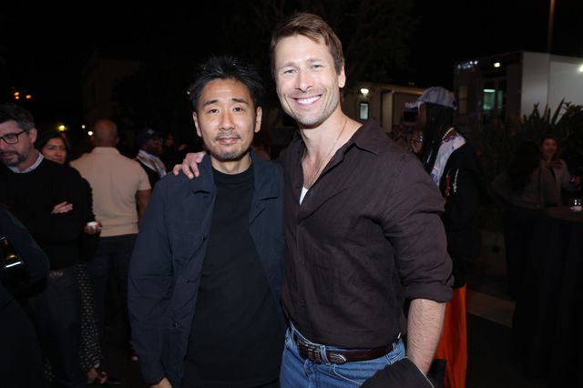 정정훈 촬영감독·글렌 파월, 사진제공｜롯데엔터테인먼트