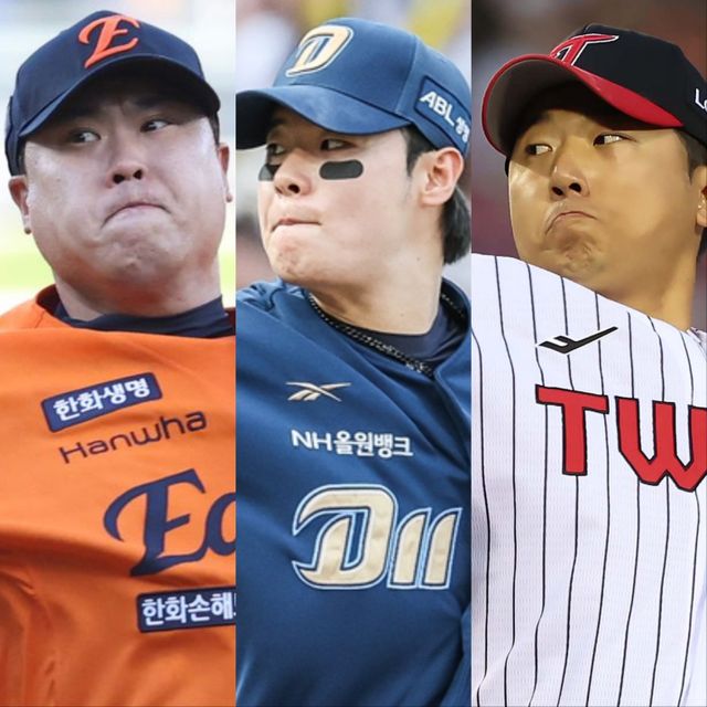 한화 류현진, NC 김영규, LG 송승기(왼쪽부터)는 내년 1월 열릴 WBC 1차 전지훈련 명단에 이름 올렸다. 이들은 왼손투수가 부족한 대표팀 마운드에 힘을 실어줘야 한다. 사진제공｜한화 이글스·NC 다이노스·LG 트윈스