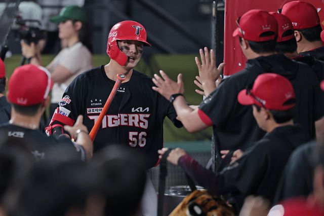 KIA 오선우는 2025시즌 잠재력을 터트리며 한 단계 성장했다. 다음 시즌에는 팀 타선의 부족한 장타를 채워야 한다. 사진제공｜KIA 타이거즈