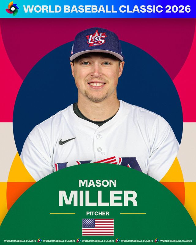 메이슨 밀러. 사진=월드베이스볼클래식 공식 SNS