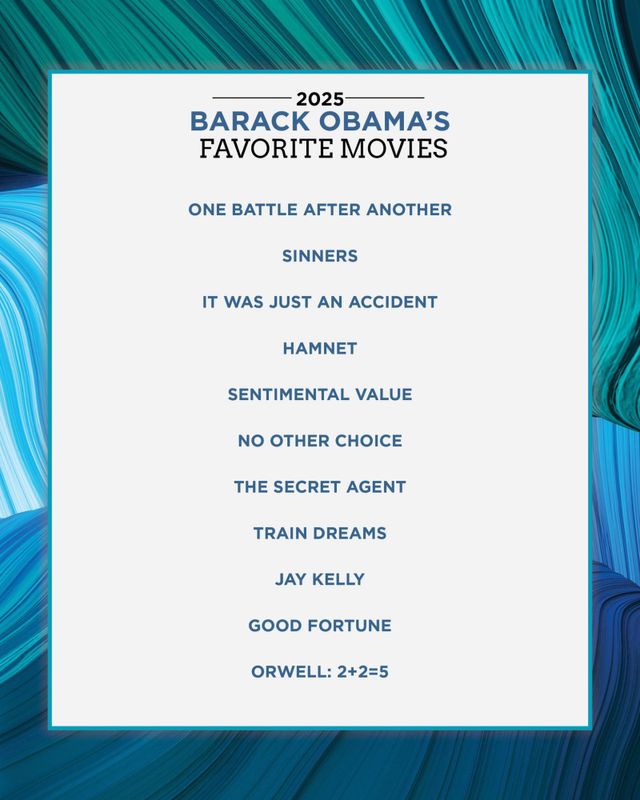 버락 오바마가 매년 연말, 가장 인상 깊었던 대중문화 작품을 선정하는 이른바 ‘오바마 리스트’에 한국 영화 ‘어쩔수가없다’와 블랙핑크 노래 ‘뛰어’가 올라 눈길을 끈다.&nbsp;사진 | 버락 오바마 SNS