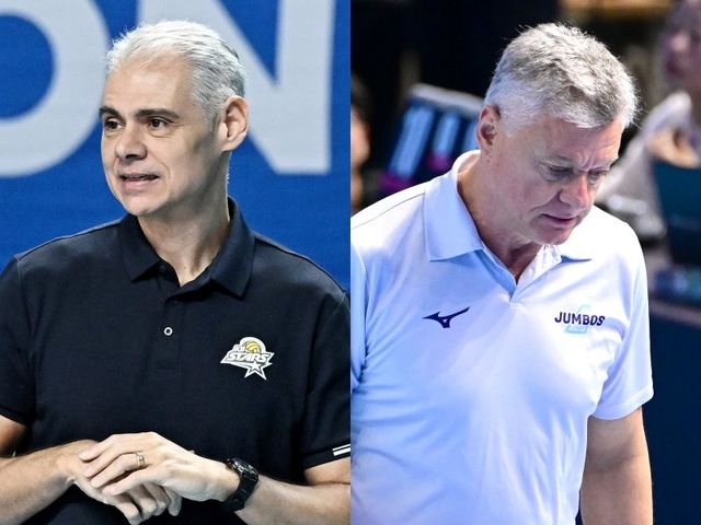 KB손해보험과 대한항공은 25일 오후 2시 의정부 경민대기념관에서 열릴 ‘진에어 2025~2026 V리그’ 남자부 3라운드를 치른다. KB손해보험 레오나르도 카르발류 감독(왼쪽)과 대한항공 헤난 달 조토 감독. 사진제공｜KOVO