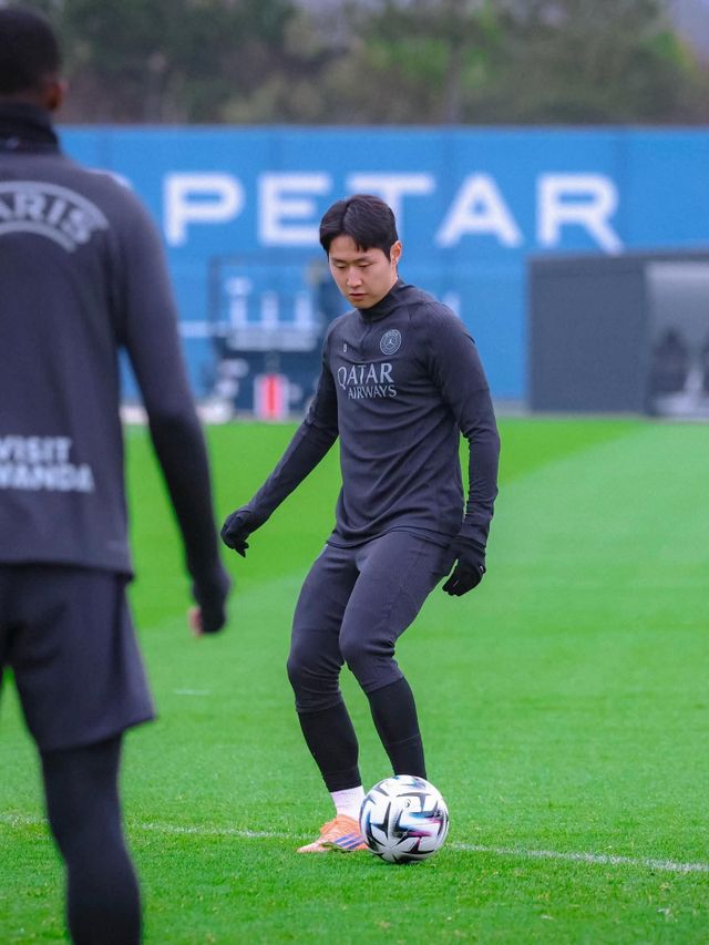 이강인 훈련 모습. 사진출처｜PSG 페이스북