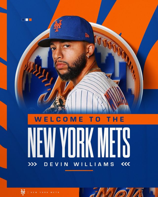 데빈 윌리엄스. 사진=뉴욕 메츠 SNS