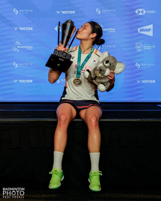 안세영은 15일 중국 항저우에서 열릴 BWF 올해의 선수상 수상 발표를 기다리고 있다. 그는 올해 여자선수 사상 첫 3연패에 도전한다. 사진제공│대한배드민턴협회