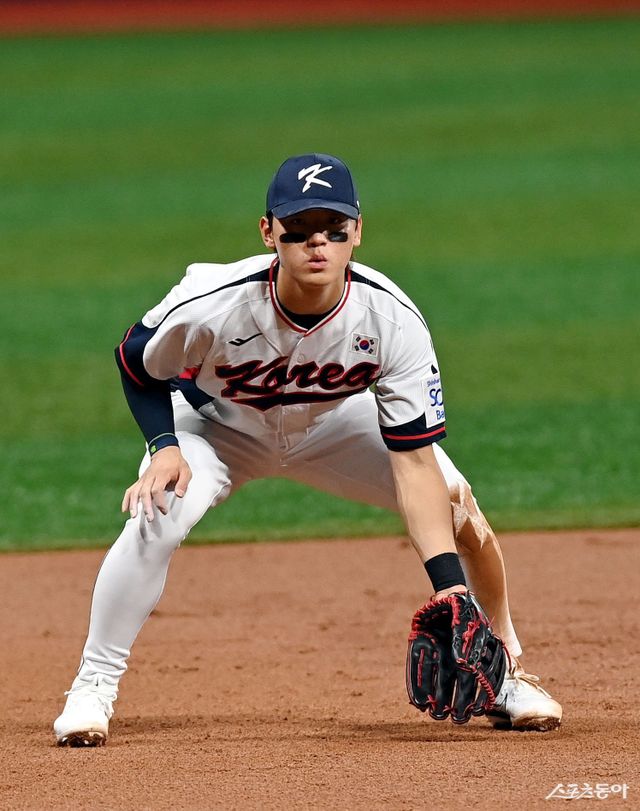 대표팀 3루는 치열한 경쟁이 펼쳐지고 있다. 송성문이 MLB 도전으로 이탈하더라도 김도영(사진)이 부상서 회복해 돌아올 예정이다. 스포츠동아DB