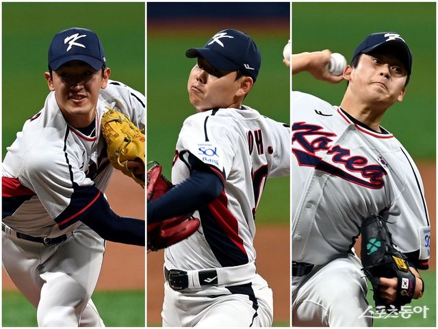 KT 고영표, 소형준, 박영현(왼쪽부터)이 WBC 대비 훈련 명단에 포함됐다. 이들 3명이 대표팀 마운드에 숨통을 틔울지 주목된다. 스포츠동아DB