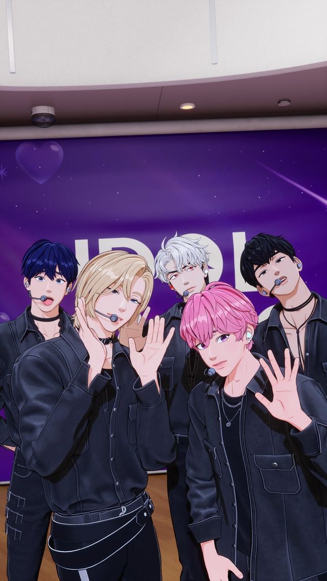 그룹 플레이비가 최근 출연한 MBC FM4U ‘아이돌 라디오 시즌4’ 스튜디오에서 팬들에게 인사를 하고 있다. 사진 제공: 블라스트