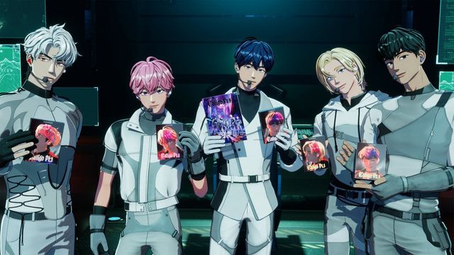 그룹 플레이가 자체 앨범을 들고 있다. 사진 제공: Blast