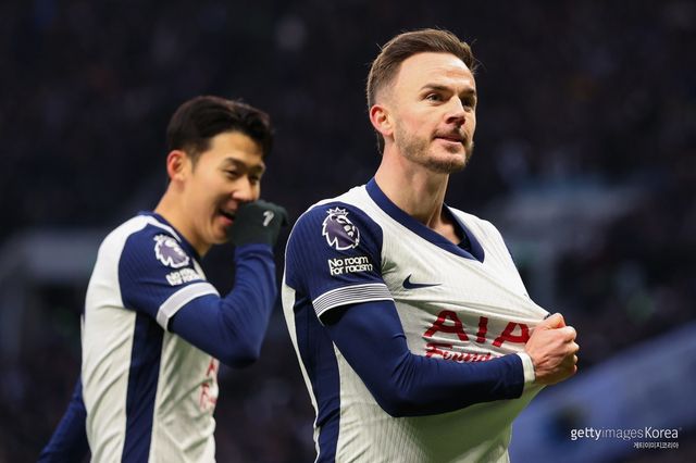 손흥민-제임스 매디슨. 사진=게티이미지코리아
