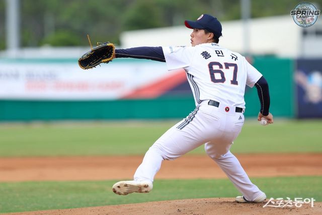 두산 신인 투수 홍민규. 사진제공｜두산 베어스