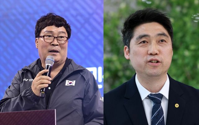 김택규 전 배드민턴협회장(왼쪽)이 낙선에 불복했다. 최근 서울동부지방법원에 김동문 현 배드민턴협회장(오른쪽)의 당선이 무효임을 확인해달라는 소송을 제기했고, 직무집행정지가처분까지 신청했다. 스포츠동아DB