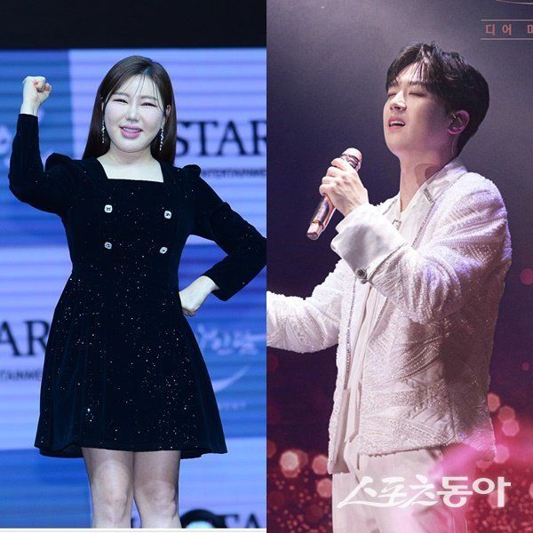 가수 송가인과 이찬원(왼쪽부터). 스포츠동아 DB·CGV