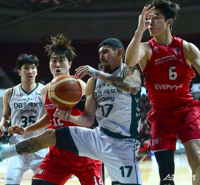 DB-정관장의 맞대결 장면. 스포츠동아DB