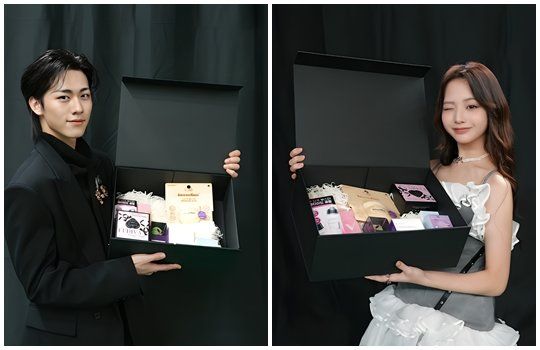 제1회 디 어워즈(D Awards) ‘2관왕’에 빛나는 그룹 82메이저 멤버 박석준(왼쪽)과 그룹 유니스 멤버 임서원 사진제공|싱글즈