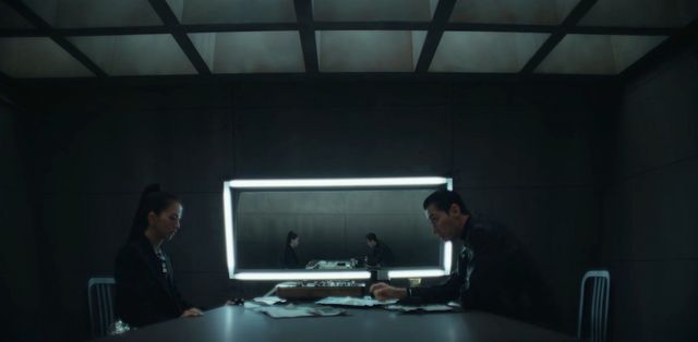 블랙핑크 지수가 배우 차승원(왼쪽부터)과 함께 신곡 ‘얼스퀘이크’ 뮤직비디오를 완성했다. 사진출처|지수 뮤직비디오 영상 캡처