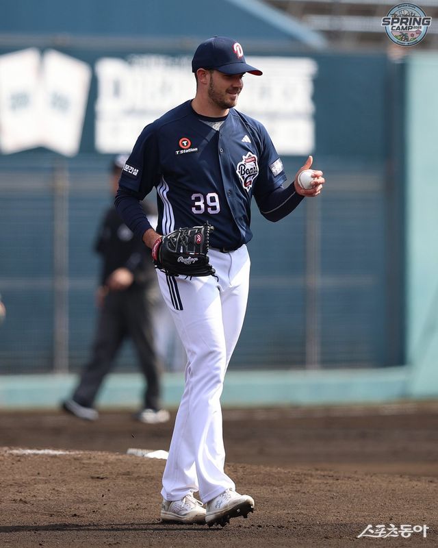 두산 베어스 잭 로그. 사진제공｜두산 베어스